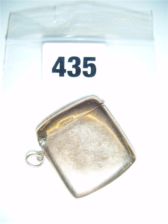 9ct gold vesta case